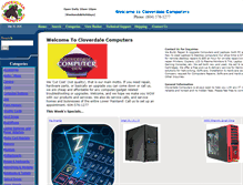 Tablet Screenshot of cloverdalecomputers.ca